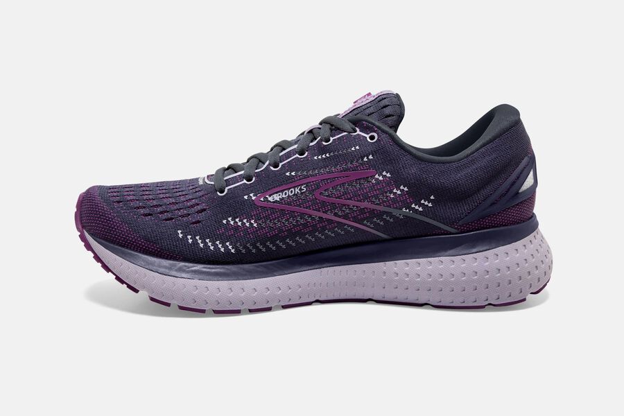 Brooks Glycerin 19 Road Running Shoes Womens - Black/Purple - LIQSF-3275